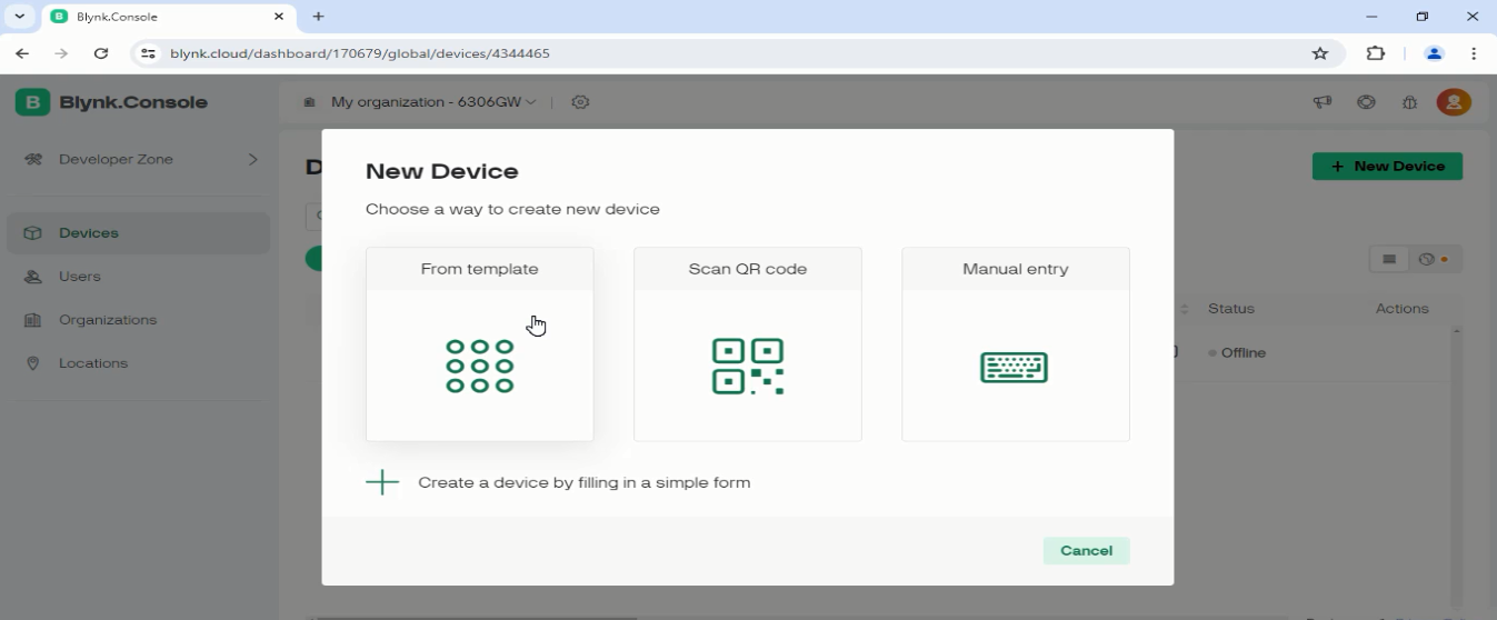 Blynk dashboard with ESP32 12