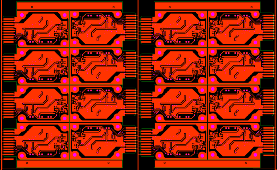 pcb gold figer panel design