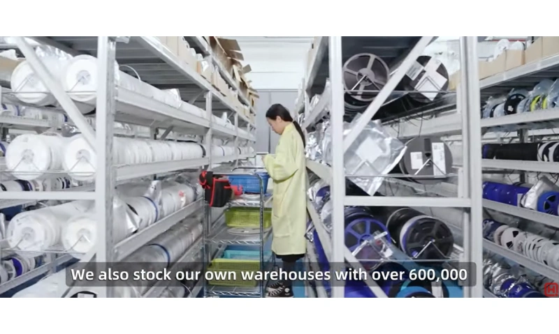 NextPCB PCBA component warehouse with 600,000+ reels for fast assembly turnaround. Our in-house inventory shortens lead time and reduces substitution risk.